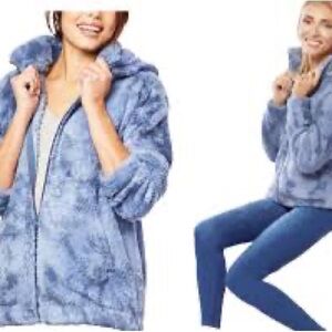 G BY GIULIANA CLOUD ZIP FRONT HOODED JACKET SIZE 2X